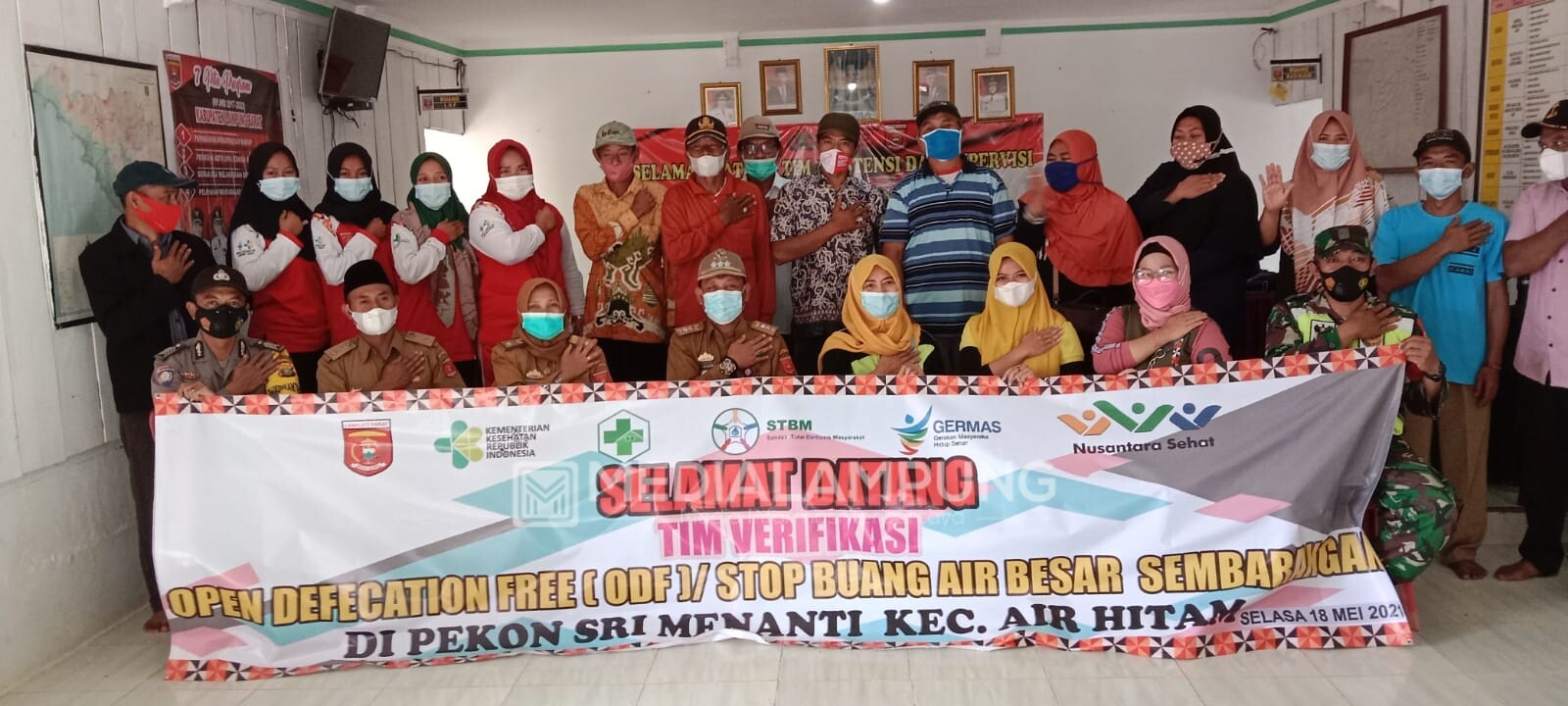 Sembilan Pekon Susul Semarangjaya Bawa Kecamatan Airhitam Lolos ODF 