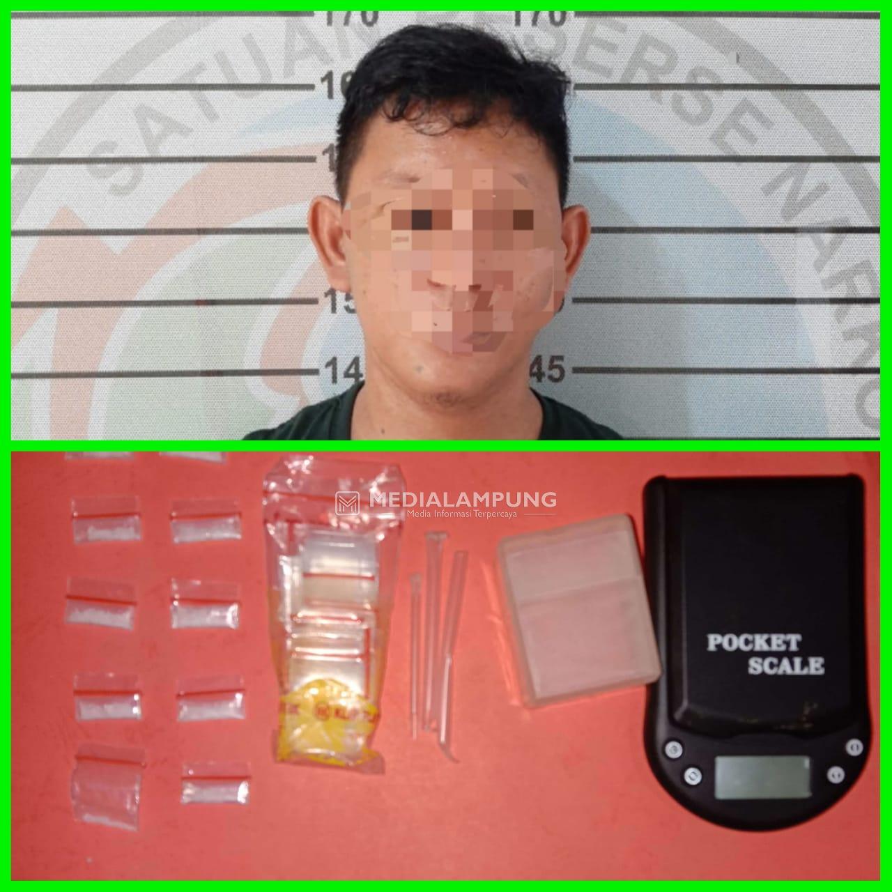 Jadi Pengedar Sabu, LU Akhirnya Diringkus Satres Narkoba Polres Lampura
