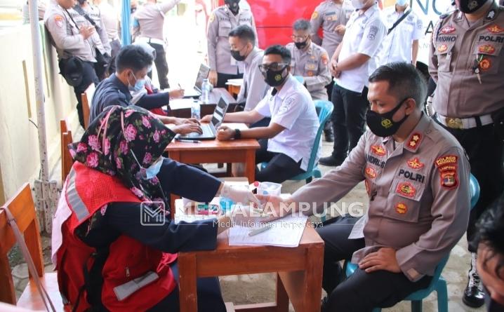 Sambut Hari Bhayangkara ke-75, Polres Pringsewu Gelar Donor Darah