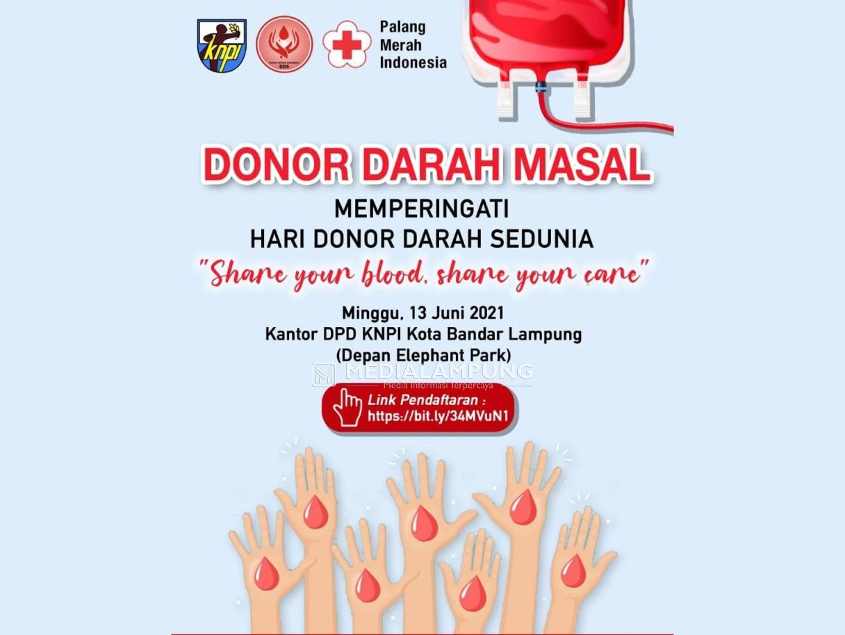 KNPI Bandarlampung Bakal Gelar Donor Darah Masal