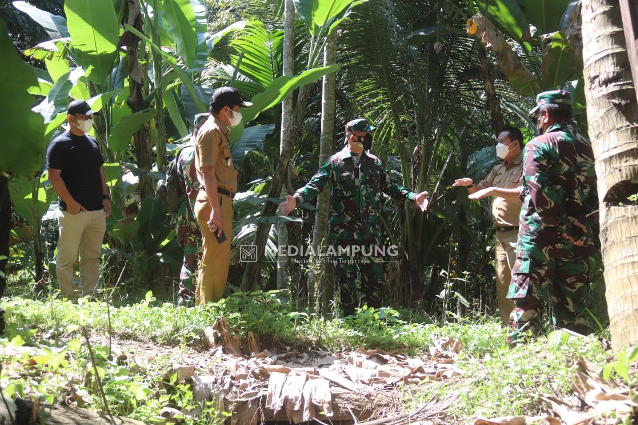 Dandim 0410 Tinjau Lokasi Rencana Kegiatan Karya Bhakti TNI Semester I