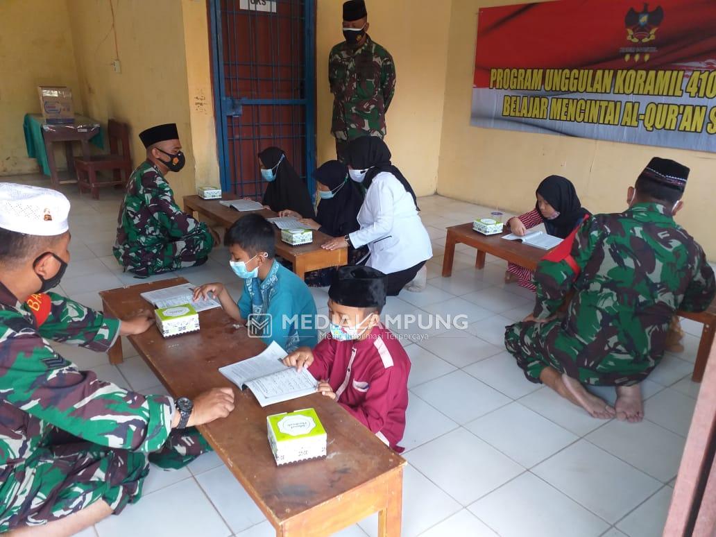 Koramil 410-06 Gelar Bimbel Mengaji Al-Qur’an Bagi Anak-anak di Wilayah Binaan