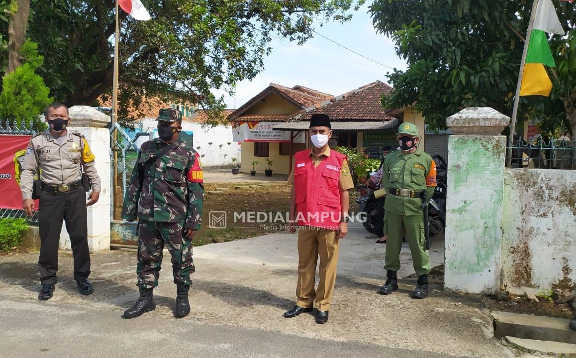 Lurah Labuhanratu Terus Siagakan Personel Linmas untuk Pencegahan Covid-19