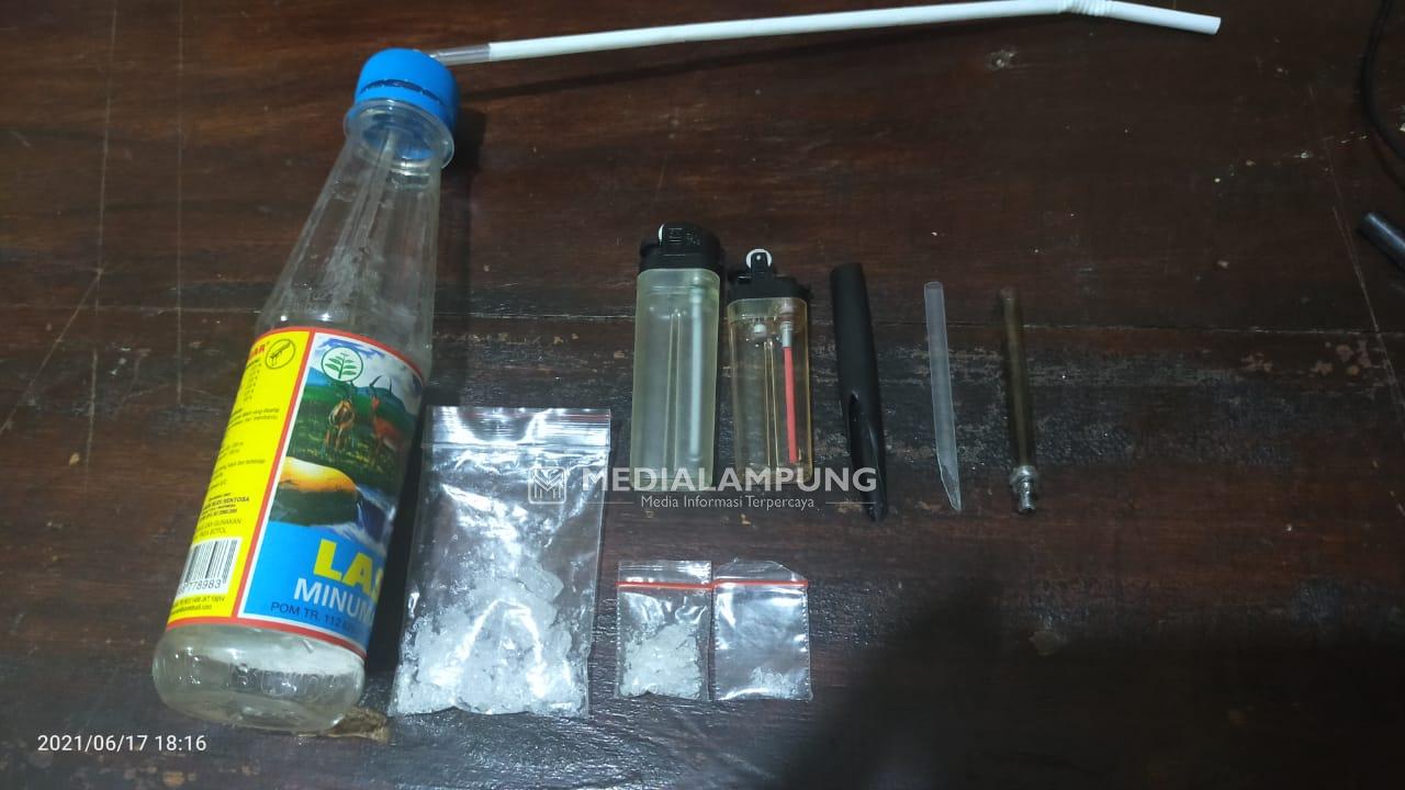 Polsek Terusannunyai Gerebek Pesta Sabu, Tiga Pelaku Diamankan