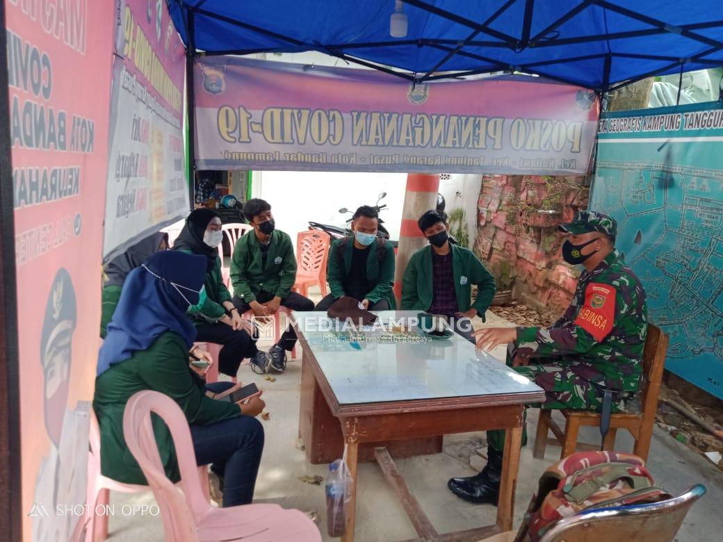 Babinsa Lakukan Komsos Pada Mahasiswa PKL di Wilayah Binaan