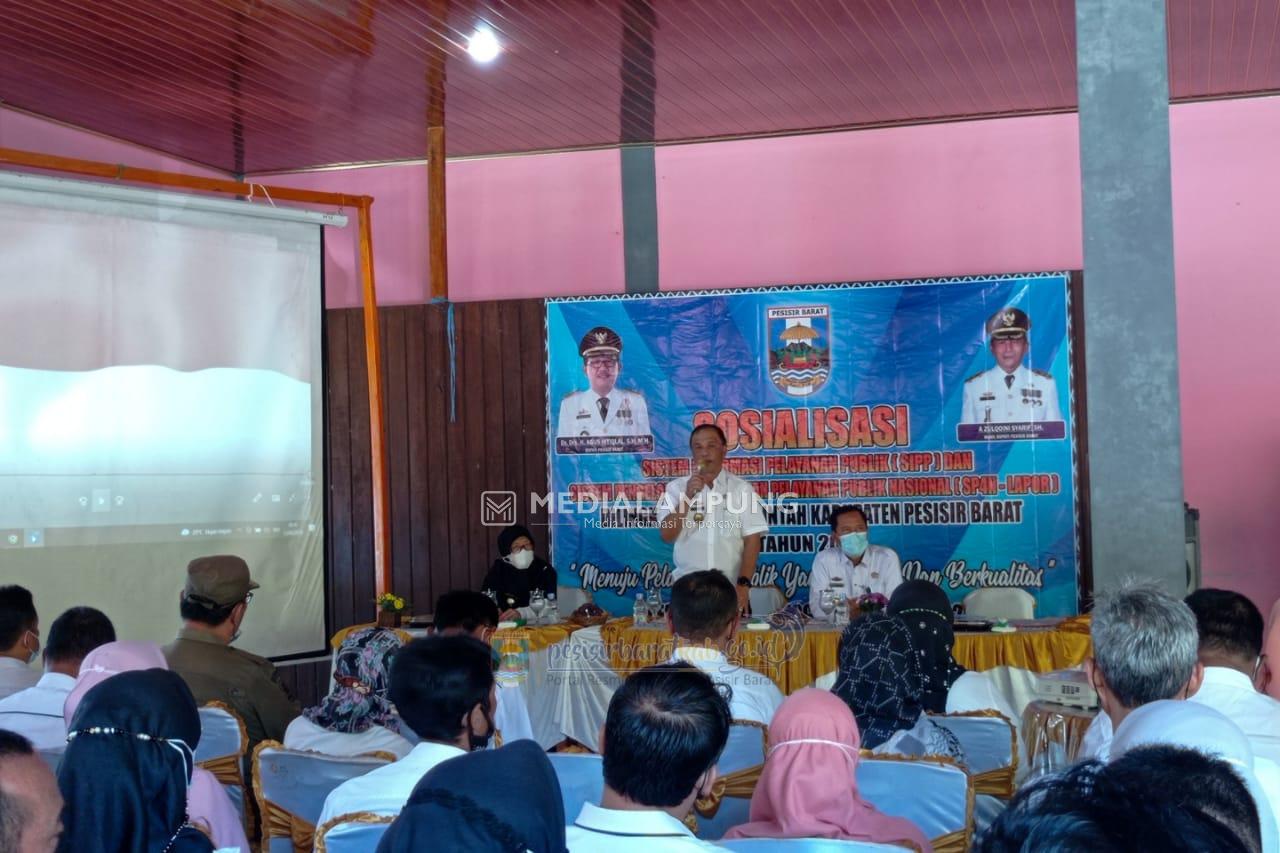 Pemkab Pesbar Sosialisasikan SIPP dan SP4N-LAPOR