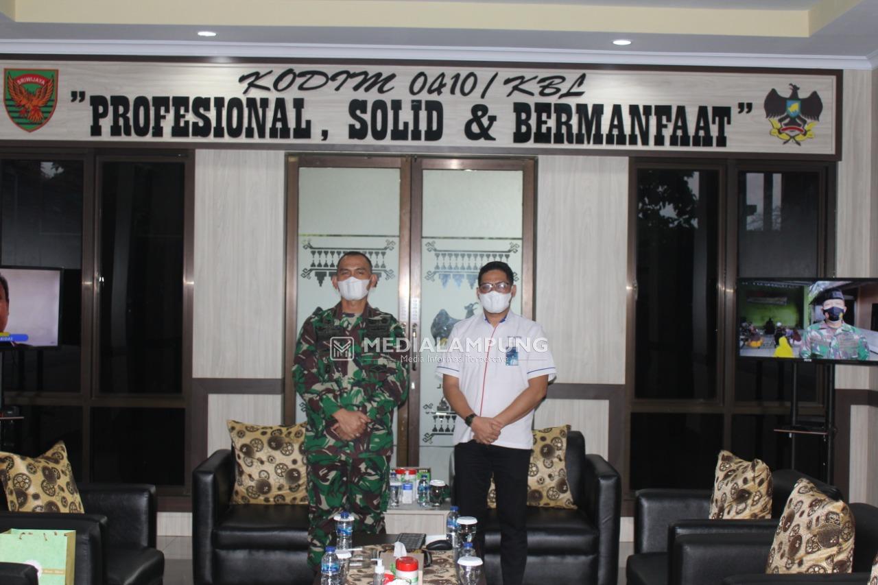 Dandim Romas Terima Kunjungan Pimpinan Cabang BTN Lampung