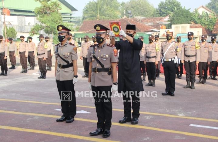 Kapolres Pringsewu Pimpin Sertijab Kasat Lantas