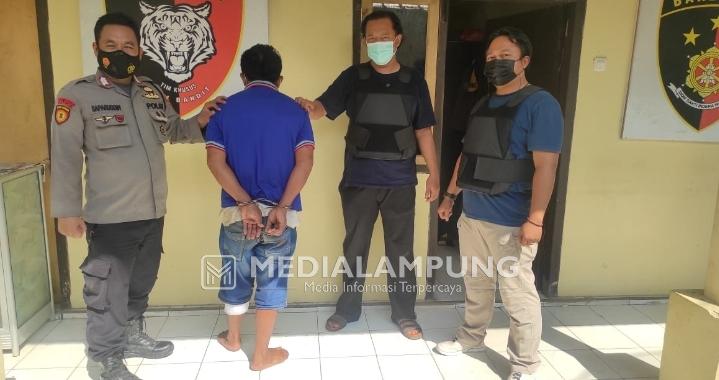 Buser Polsek Gadingrejo Lumpuhkan Pria yang Curi Sapi Tetangganya