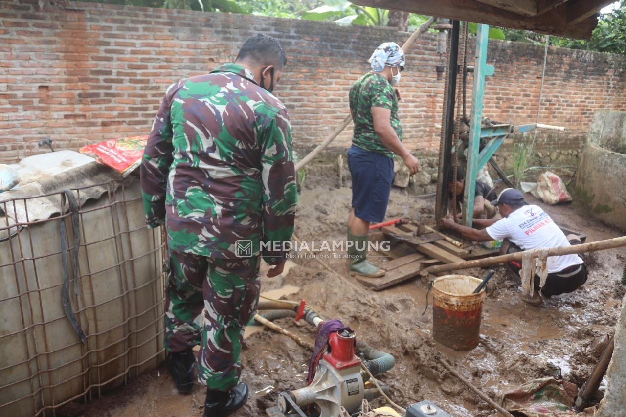 Karya Bakti, Kodim KBL Buat Sumur Bor di Kelurahan Batuputuk