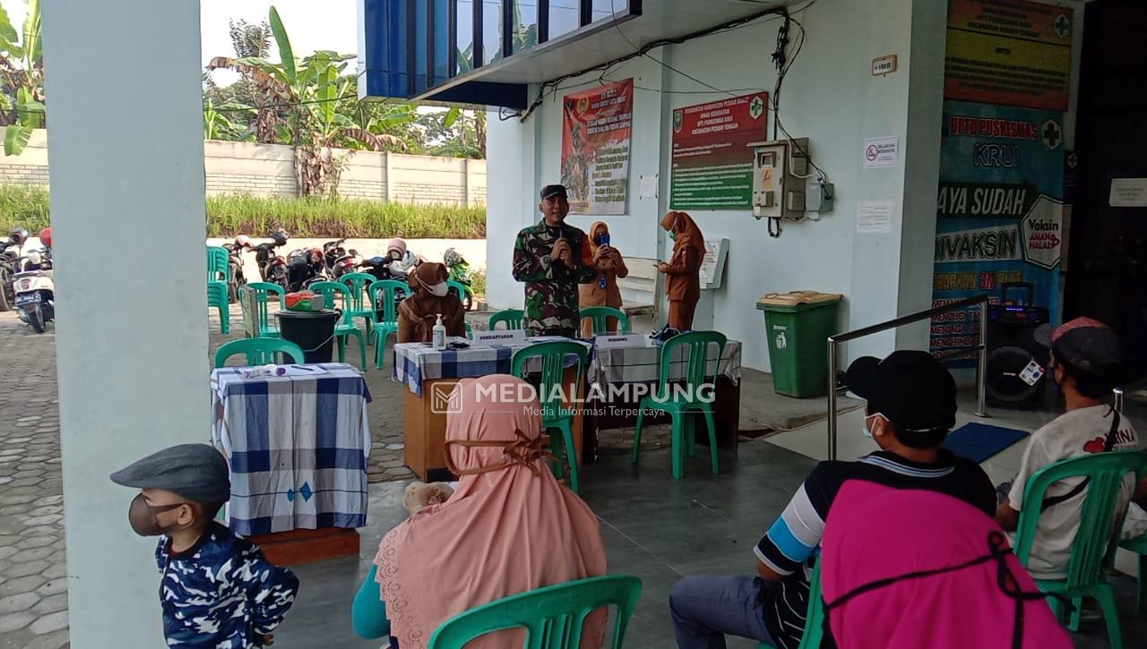 Koramil 422-03/Pesisir Tengah Gelar Serbuan Vaksinasi