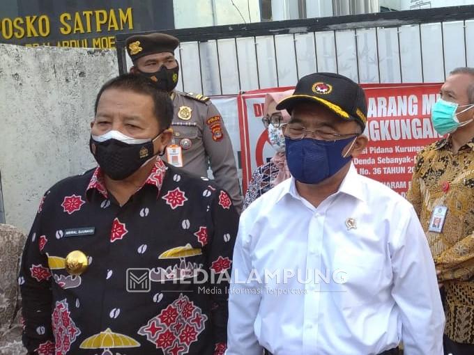 Menko PMK Kunker ke Lampung, Arinal Pastikan Stok Tabung Oksigen Aman