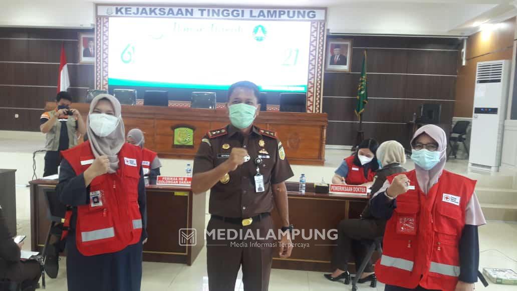 Kejati dan PMI Lampung Adakan Donor Darah