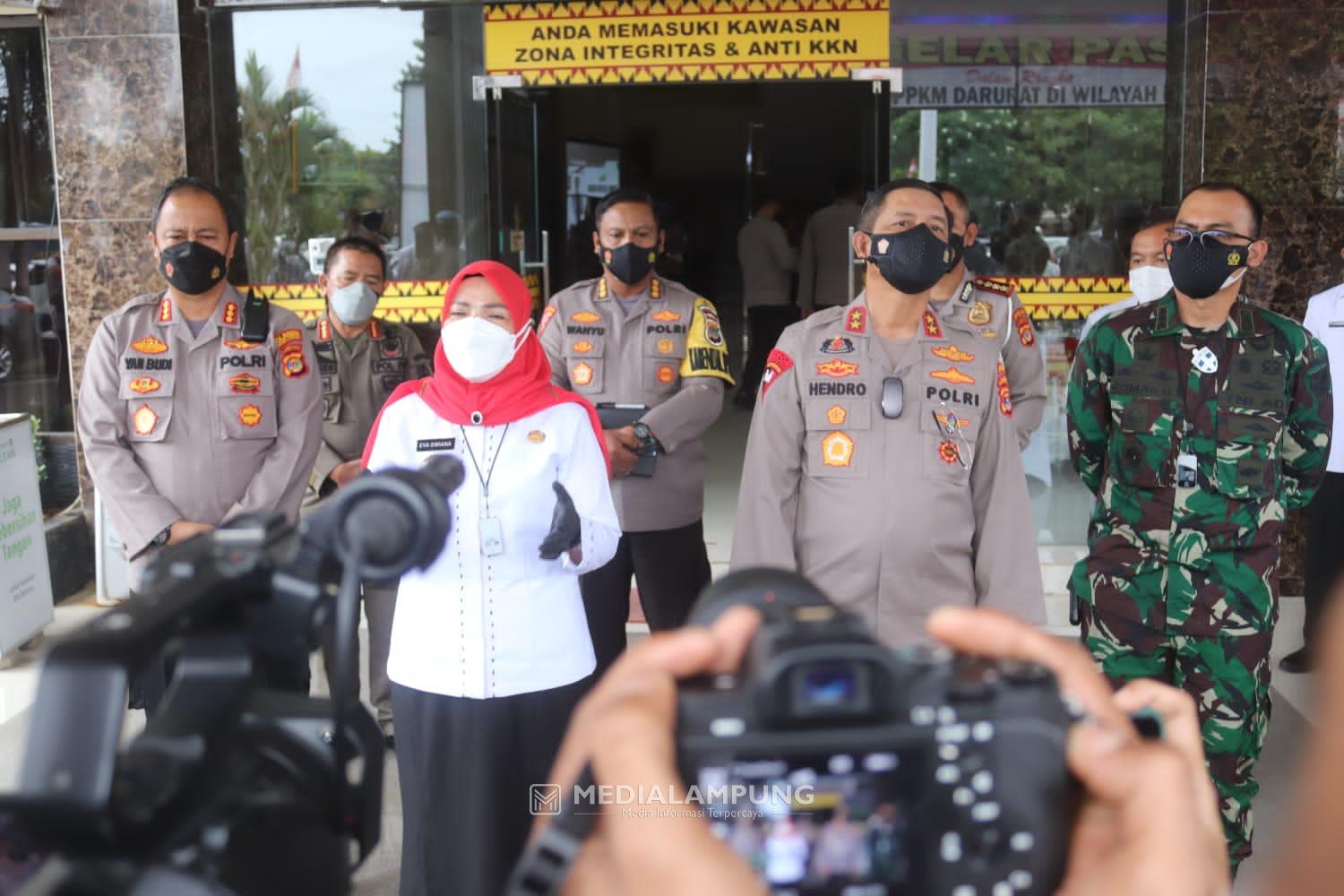 Dandim Romas Ikuti Arahan Kapolda Lampung Soal PPKM Darurat
