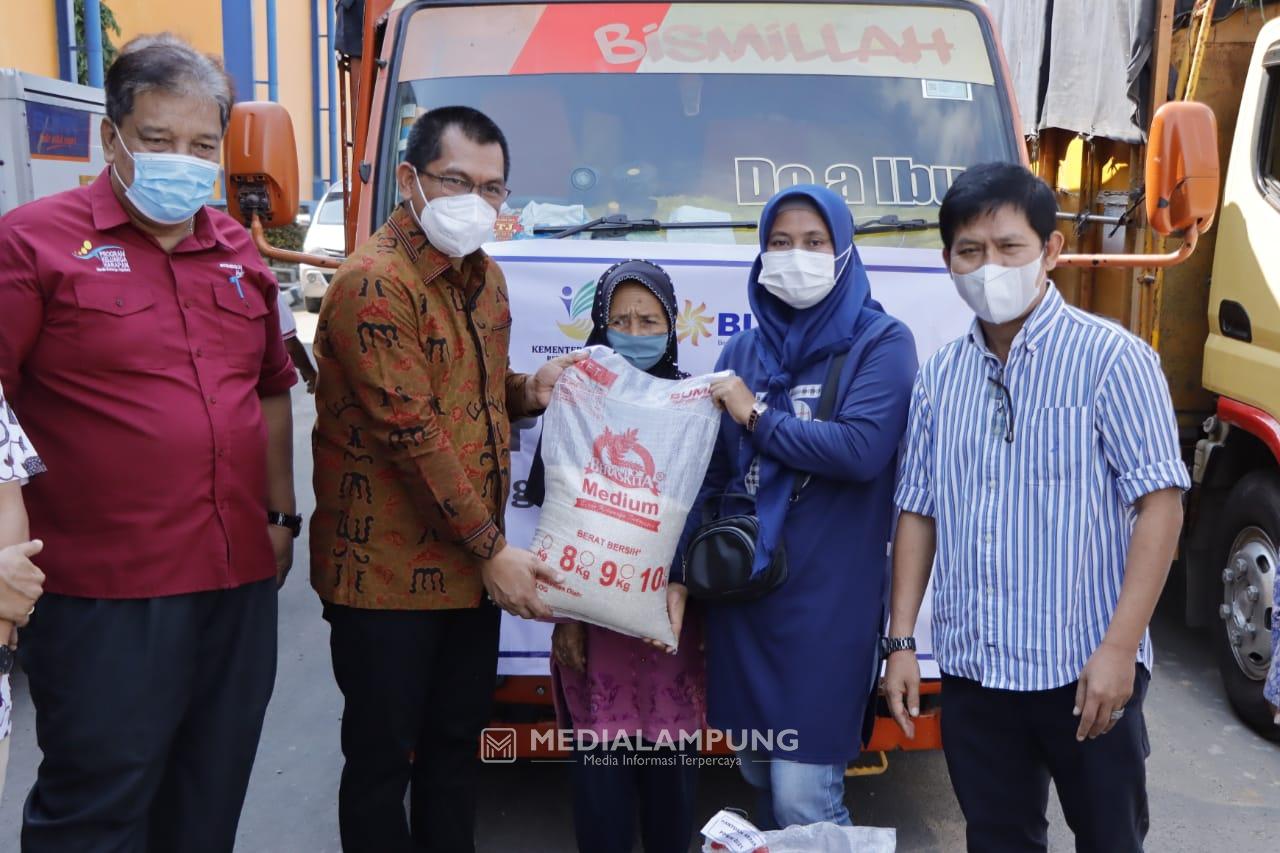 Pemprov-Perum Bulog Divre Lampung Luncurkan Program Bantuan Beras PPKM 