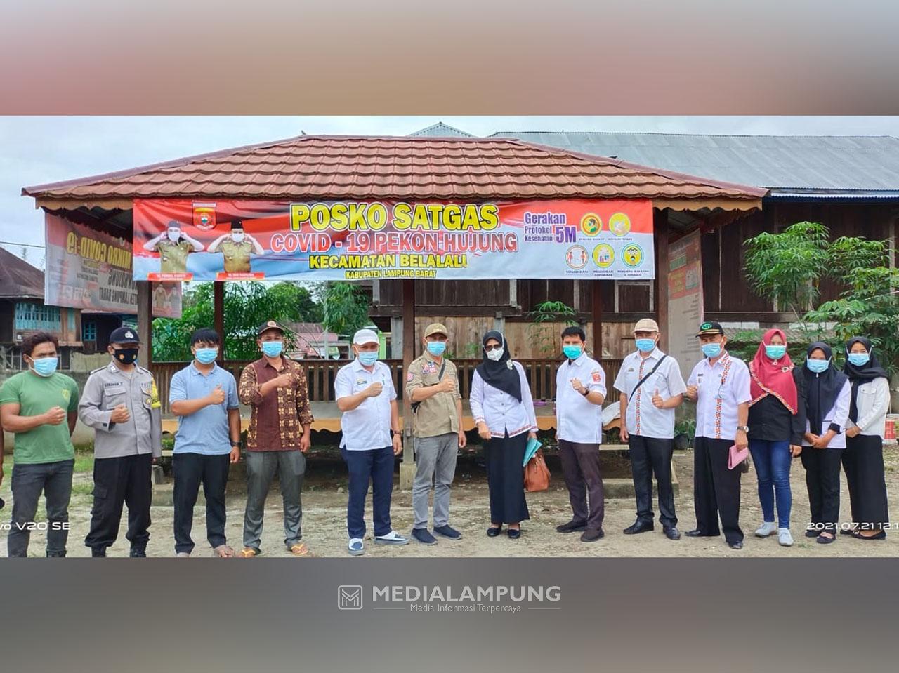 Tim Satgas Kecamatan Belalau Tinjau Kesiapan Penanganan Covid-19 di Seluruh Pekon 