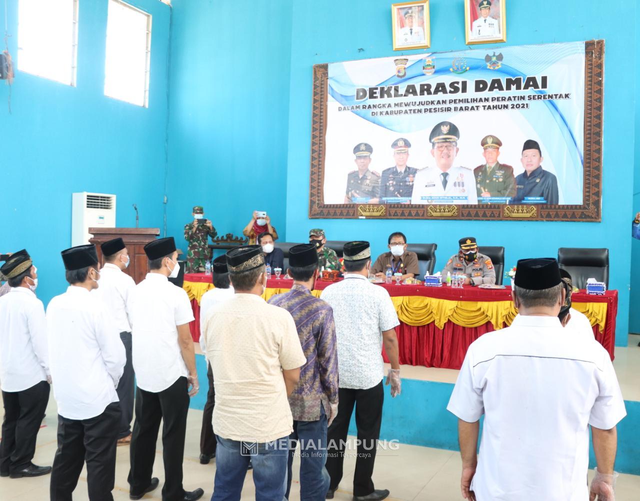 Calon Peratin Gelar Deklarasi Damai Pilratin Serentak