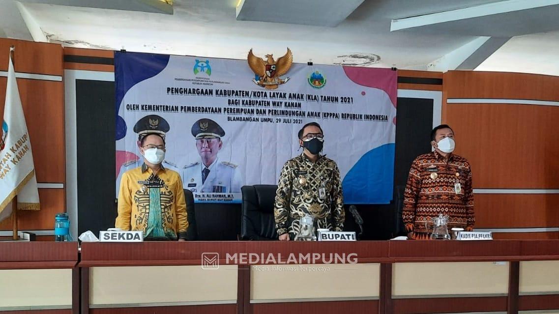 Waykanan Raih Penghargaan Kabupaten Layak Anak