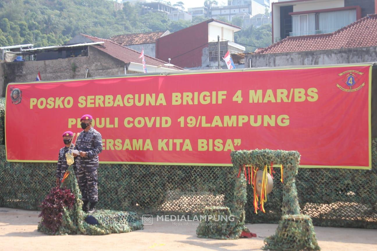 Dapur Umum Brigif 4 Marinir/BS Bantu Warga Isoman