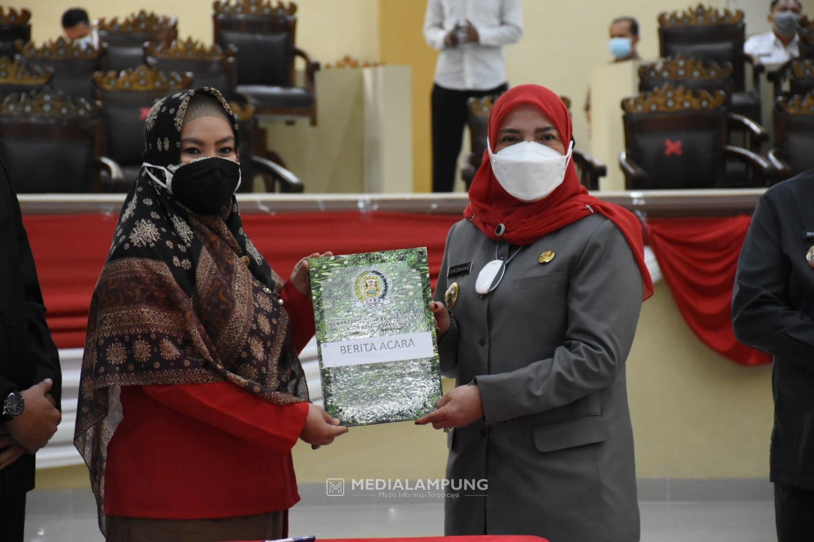 DPRD Kota Bandarlampung Setujui Ranperda RPJMD Tahun 2021-2026