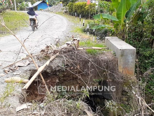 Gorong-gorong Amblas di Ruas Jalan Batubrak-Suoh Segera Ditangani