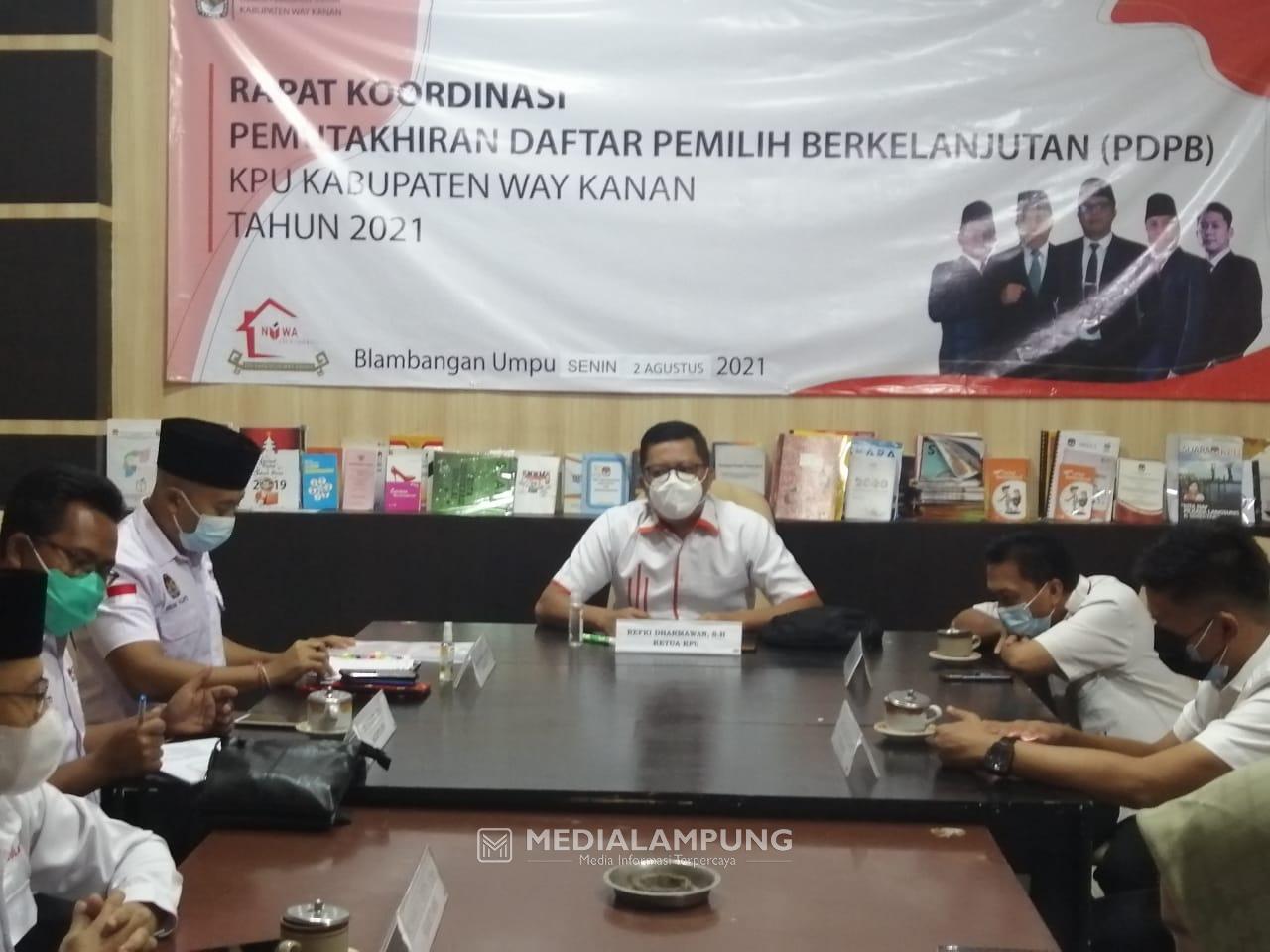 KPU Waykanan Tetapkan Jumlah Pemilih Hasil PDPB