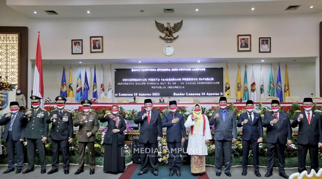 Gubernur Hadiri Rapat Paripurna HUT RI Ke-76 Bersama Presiden Jokowi