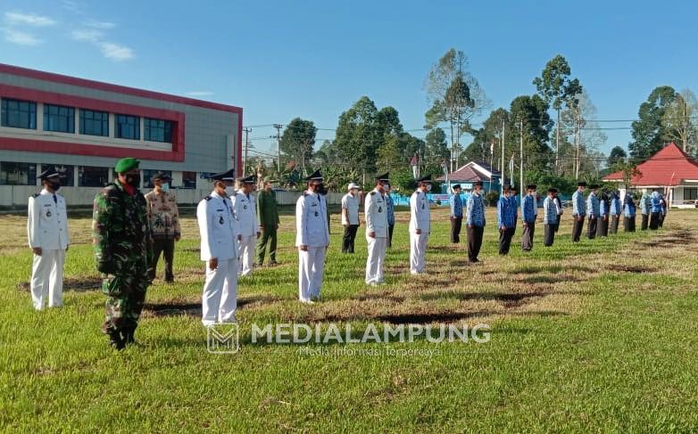 Upacara HUT RI ke-76 di Tingkat Kecamatan Berlangsung Sukses dan Khidmat