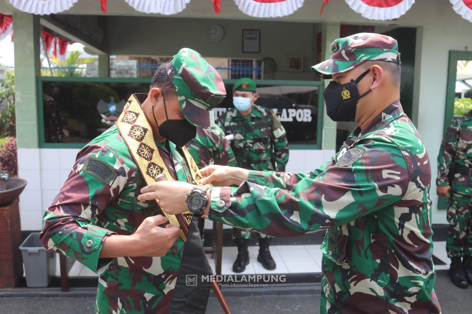 Dandim Terima Kunker Waasops Kasad Bidang Siapsat Brigjen TNI Rifki