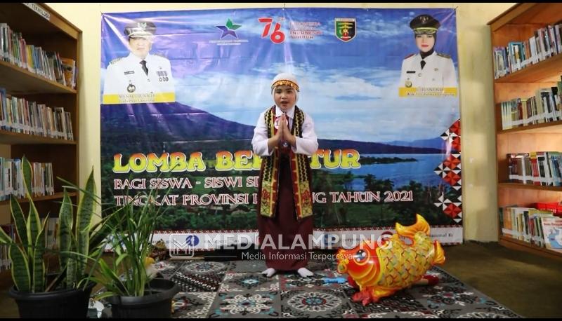 Duta Lambar Kaylazawa Ikuti Lomba Bertutur Tingkat Provinsi Lampung