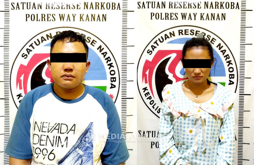 Satresnarkoba Polres Waykanan Tangkap Pasutri Bandar Sabu di Gunung Labuhan