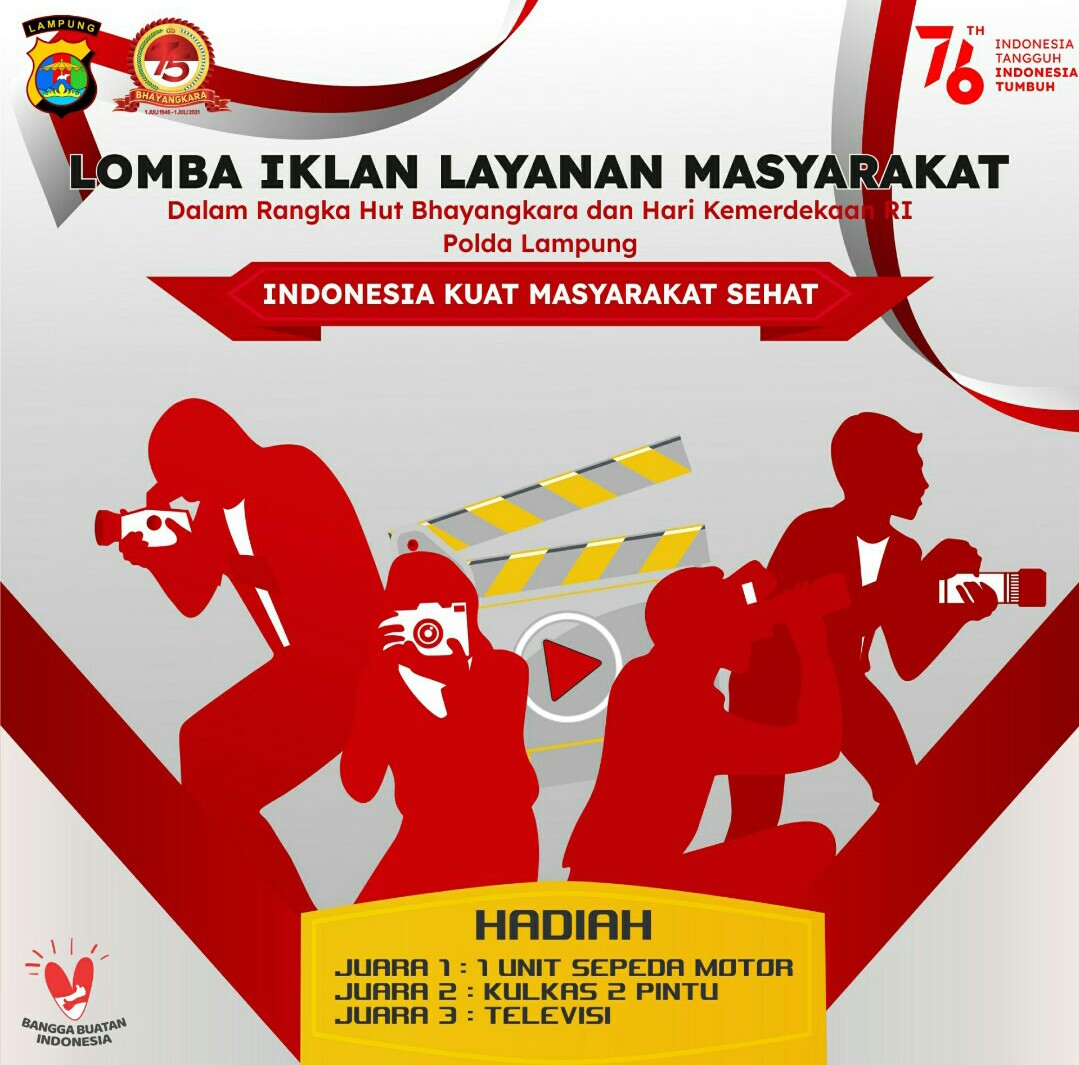 Yuk Ikuti Lomba Iklan yang Digelar oleh Polda Lampung, Berhadiah Satu Motor dan Trofi Loh!