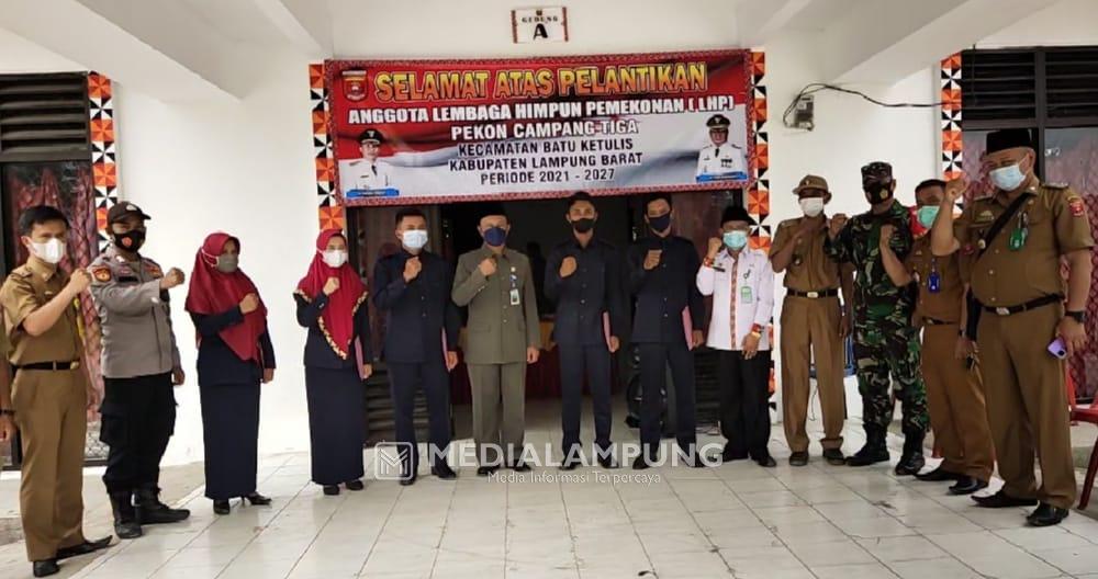 Lima Anggota LHP Terpilih Pekon Campang Tiga Dilantik