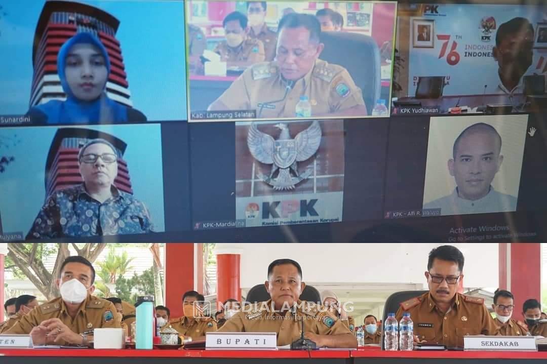 Tempati Peringkat ke-2 di Lampung, KPK Apresiasi Capaian MCP Lamsel di Triwulan Kedua