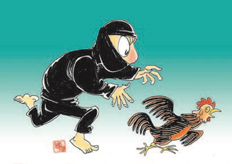 Polsek Punggur Tangkap Pencuri Ayam dan Pakan, Tak Mengaku tapi Ada Bukti