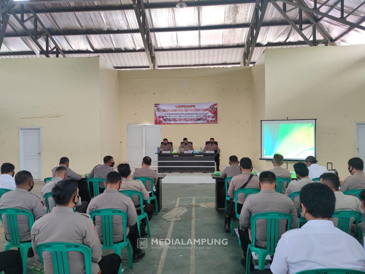 Polres  Waykanan Gelar Lat Pra Ops Bina Kusuma Krakatau 2021