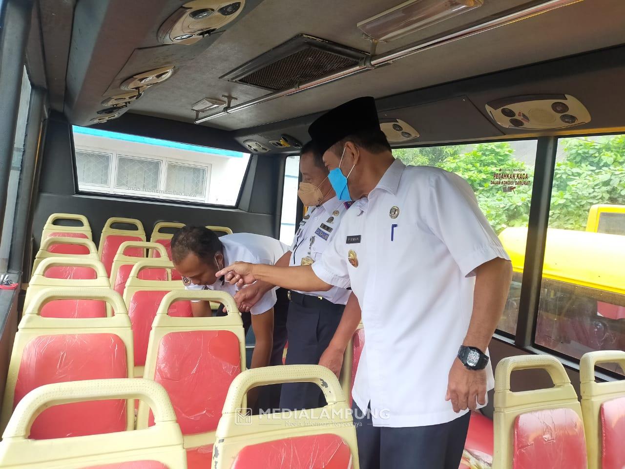 Dukung PTM, Dishub Tanggamus Operasikan Kembali Bus Sekolah 