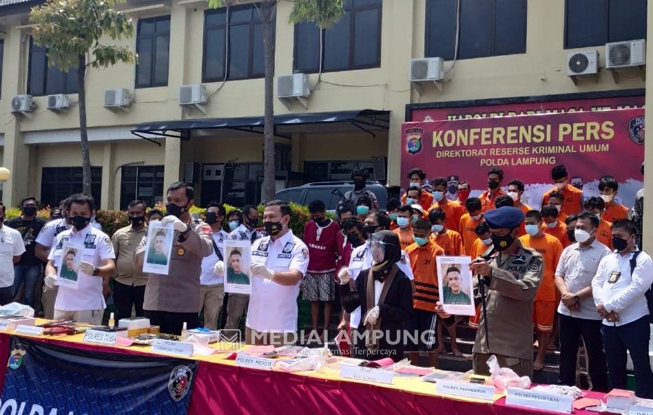 Dalam Sebulan, Polda Lampung Ungkap 99 Kasus
