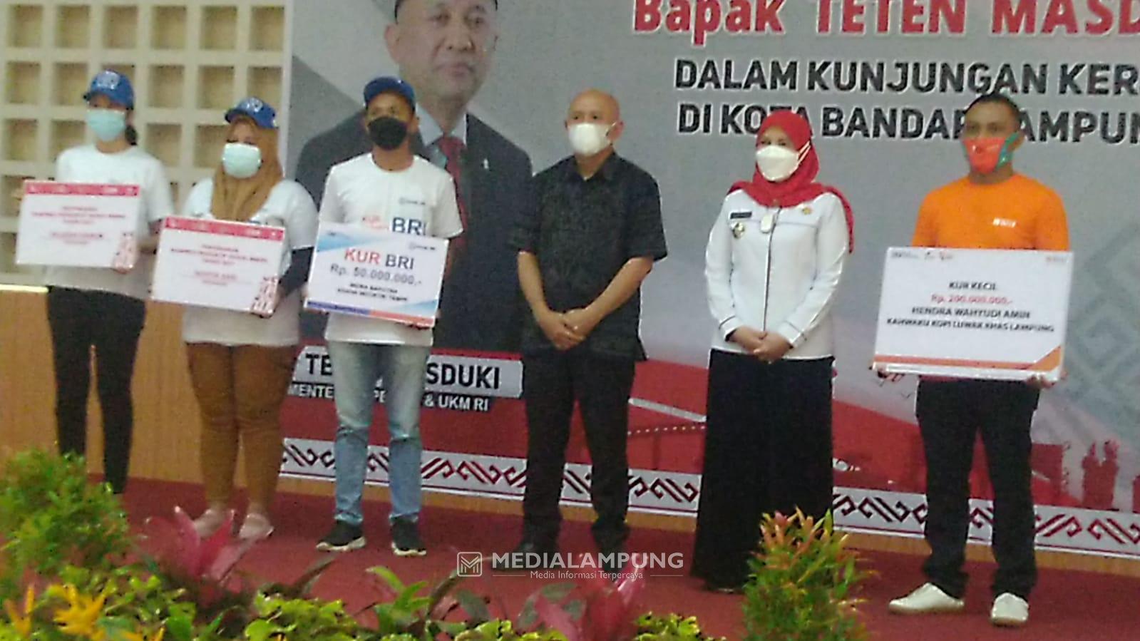 Berkunjung ke Bandarlampung, Teten Masduki Apresiasi Keberhasilan Pemkot Kelola UKM