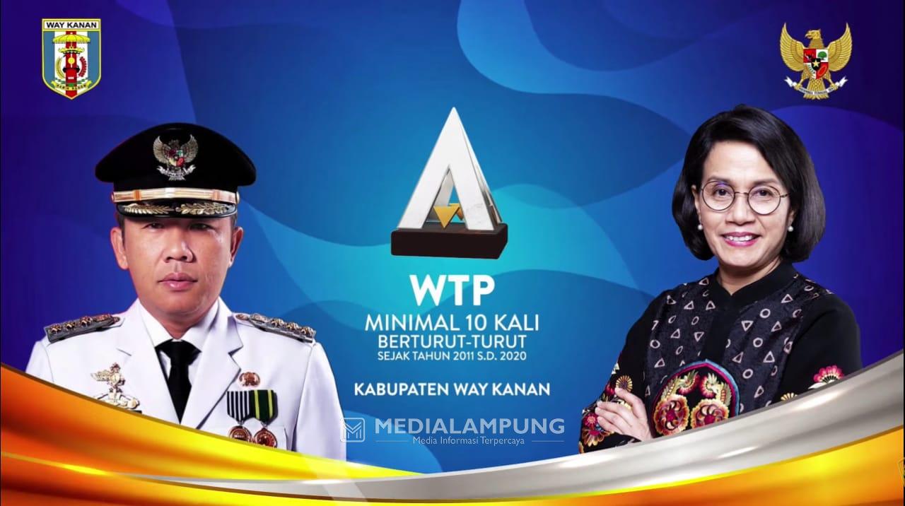 Waykanan Kembali Raih WTP yang Ke-11 Kalinya