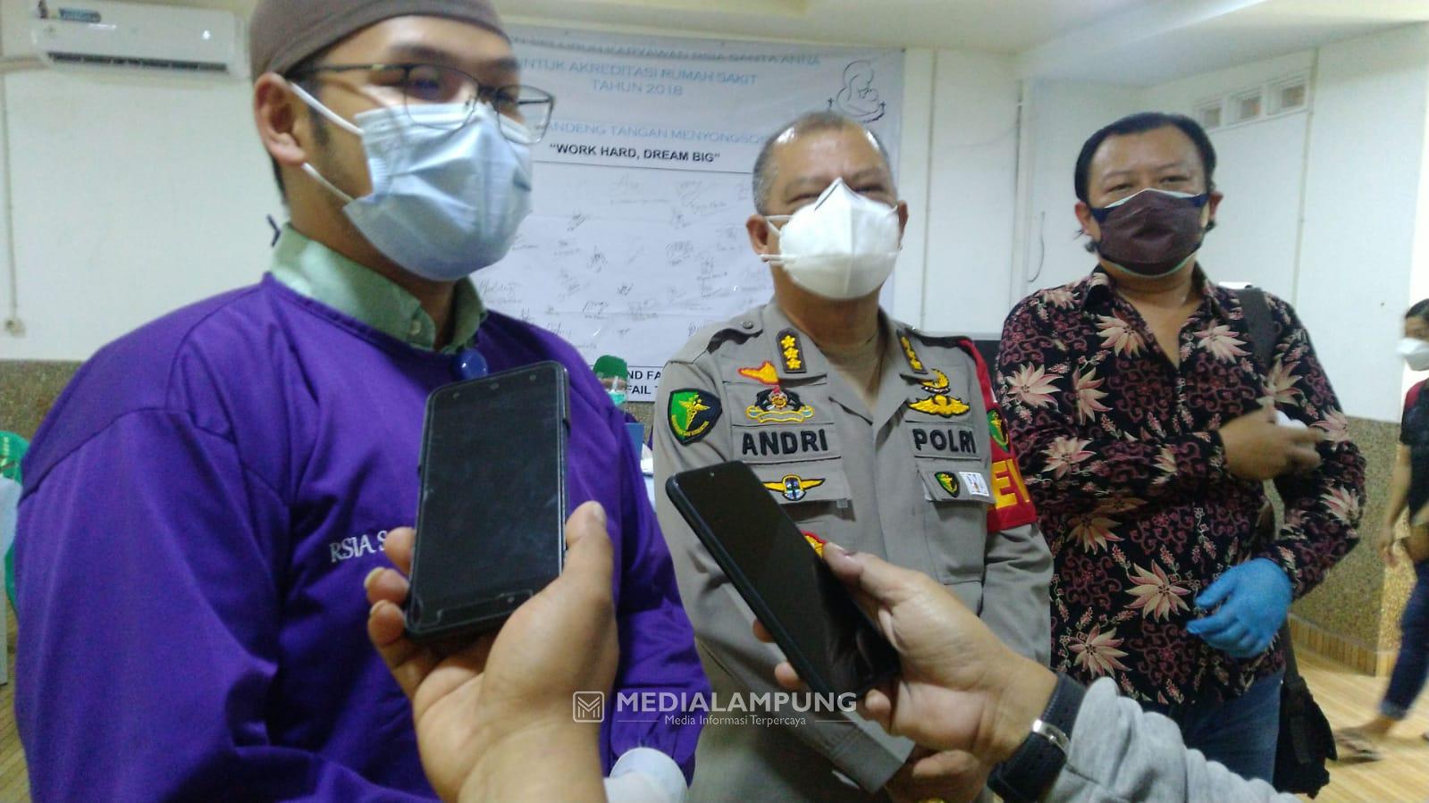 PSMTI bersama Polda Lampung Gelar Vaksinasi Massal di RSIA Santa Anna