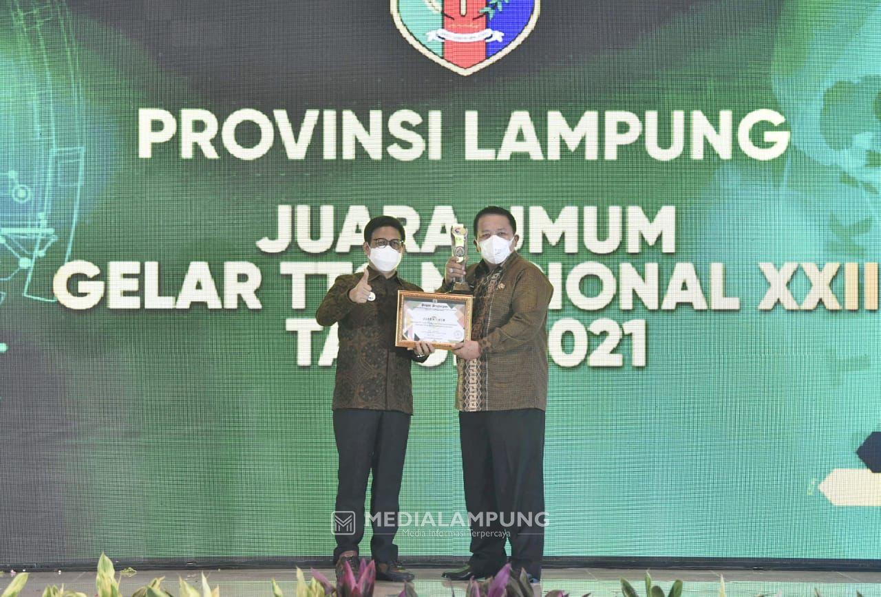 Lampung Juara Umum Teknologi Tepat Guna Nasional, Mendes PDT Beri Penghargaan ke Arinal