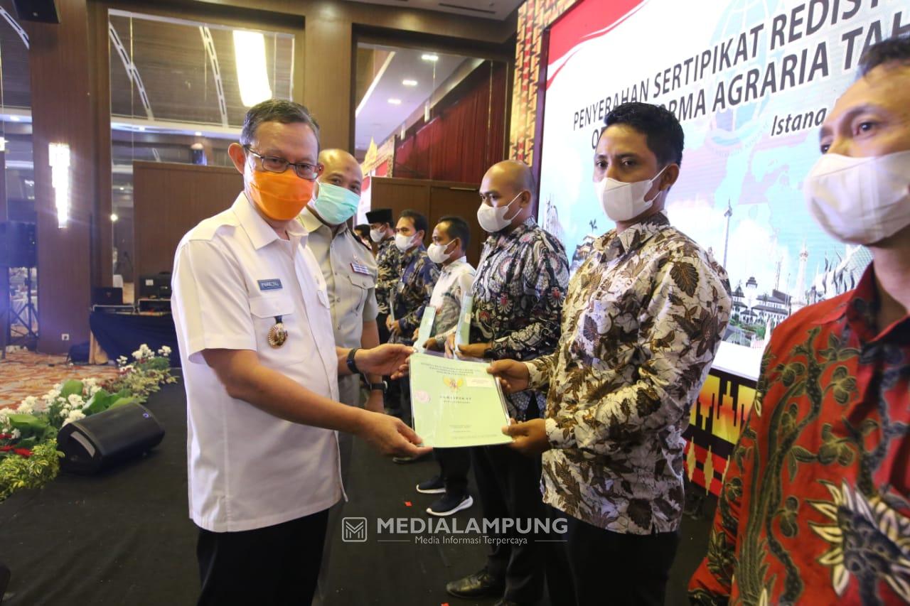 Lampung Dapat 21.541 Sertifikat untuk Masyarakat di 7 Kabupaten 