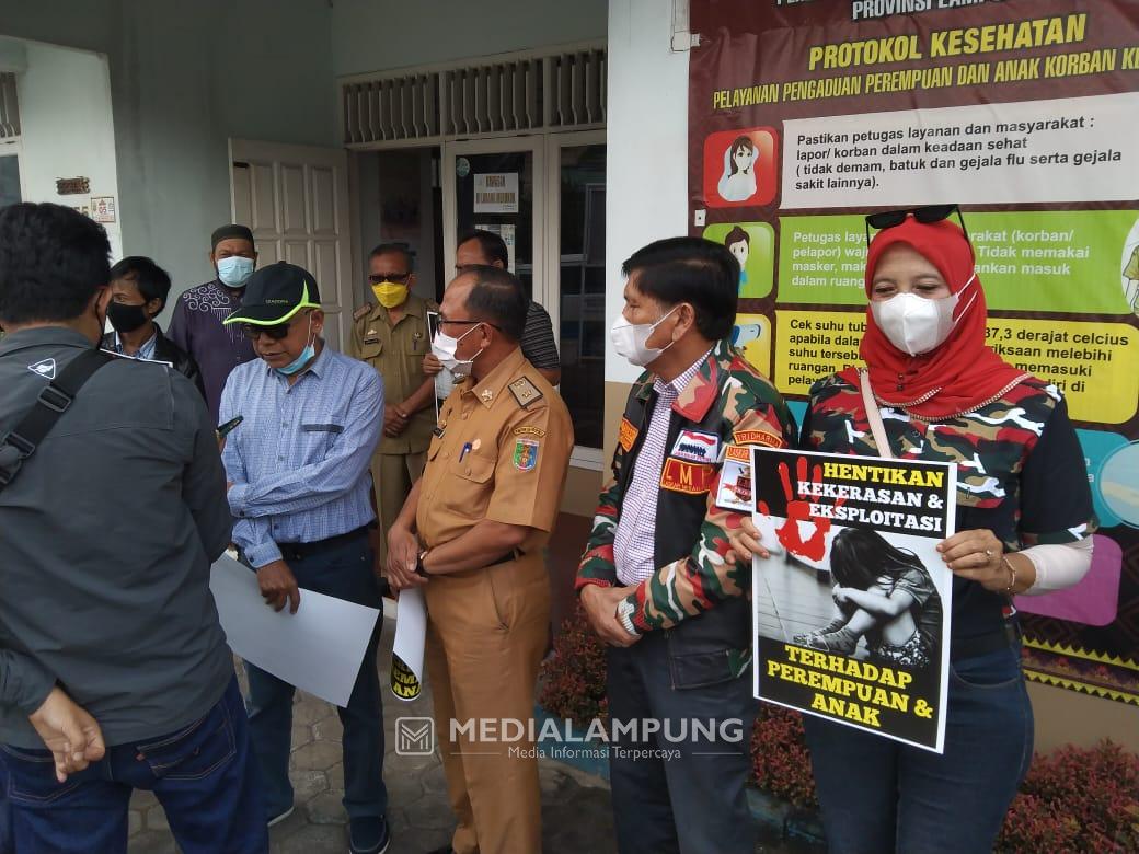 Keluarga Korban Eksploitasi dan Kekerasan Anak Mengadu ke UPTD PPA Lampung