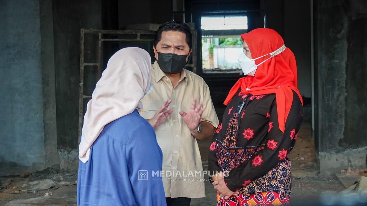 Tepati Janji, Erick Thohir Bakal Bangun RS Jantung dan Otak di Bandarlampung