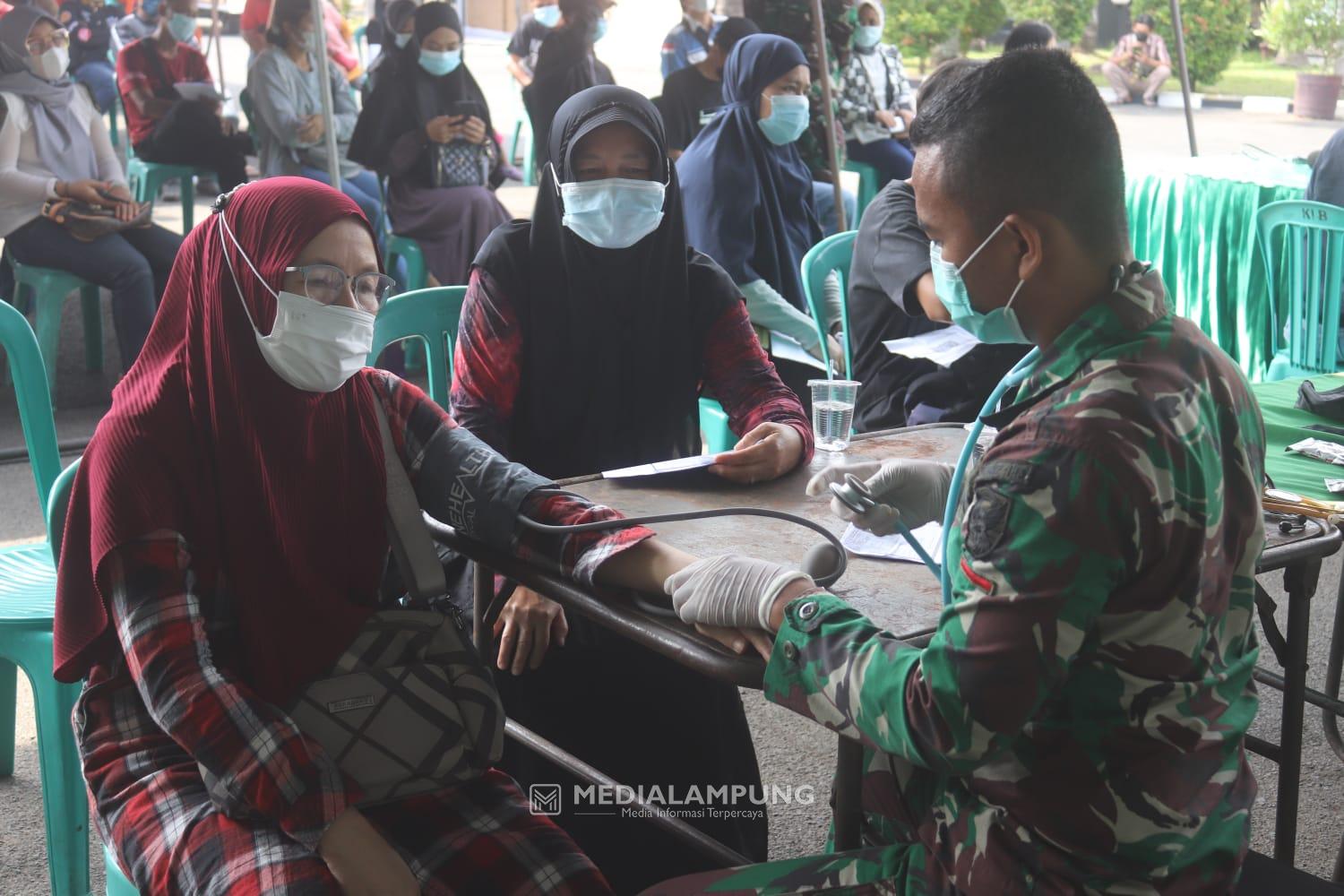 Kodim 0410 Kembali Gelar Vaksinasi Covid Bagi Masyarakat Bandarlampung