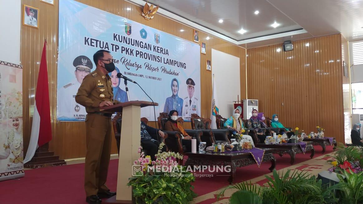 Adipati Surya Sambut Kunjungan Ketua TP PKK Provinsi ke Waykanan