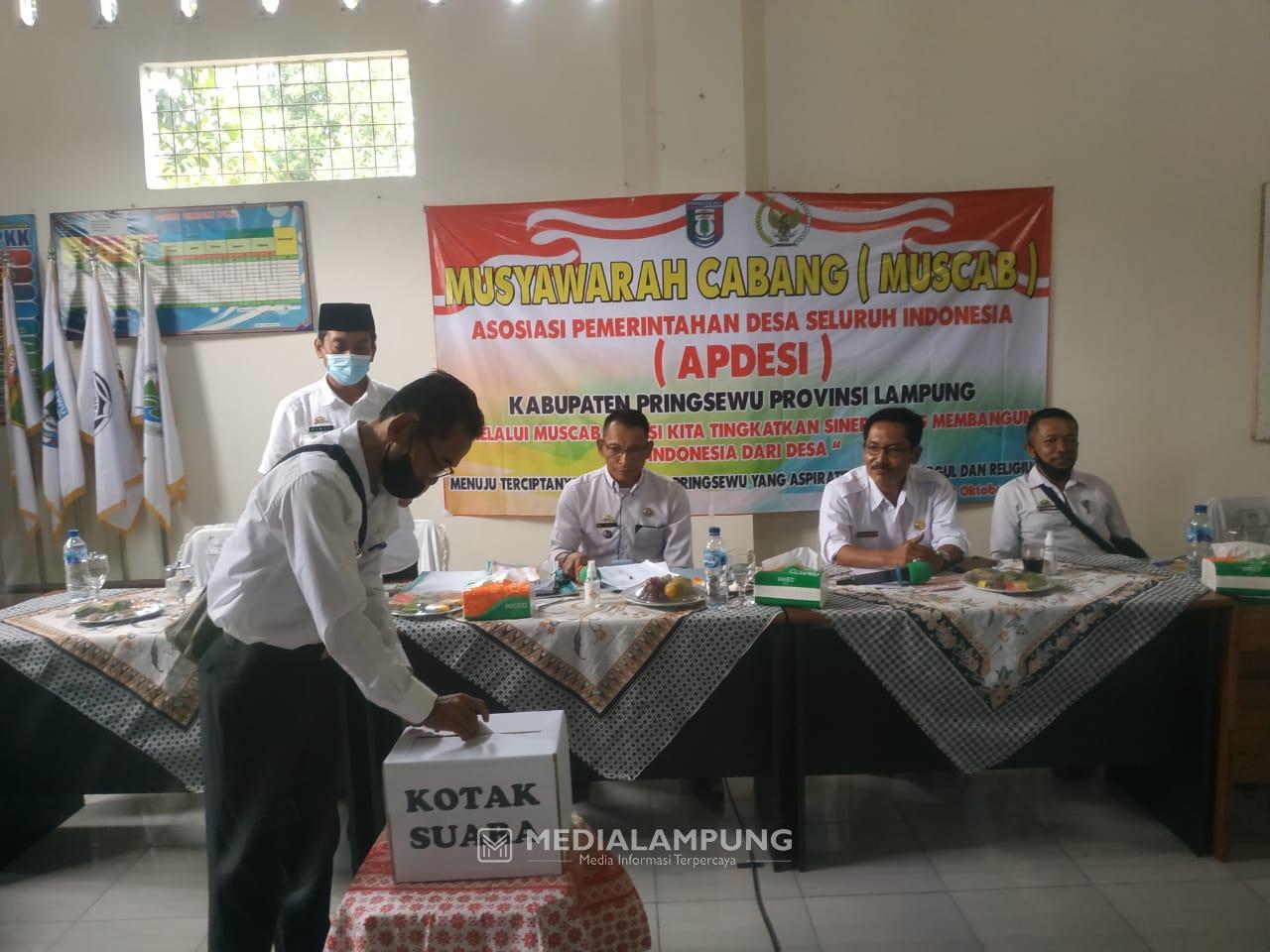 Muscab ke-3, Abidin Terpilih Nahkodai Apdesi Pringsewu