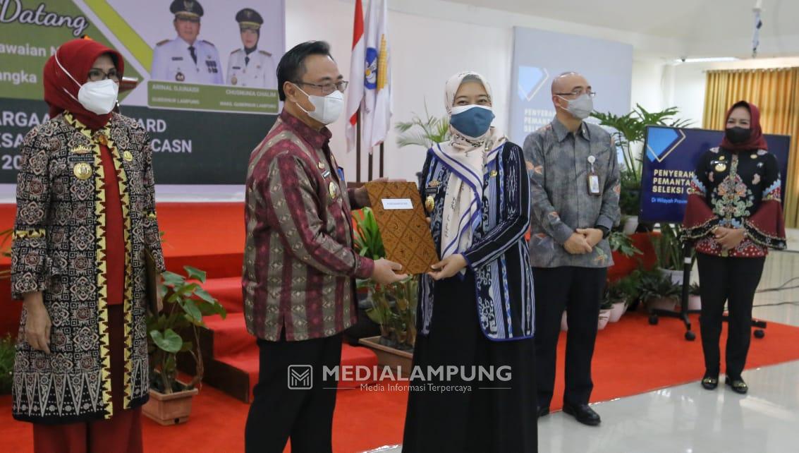 Pemprov Lampung Raih Penghargaan Kinerja Tipe A dari BKN