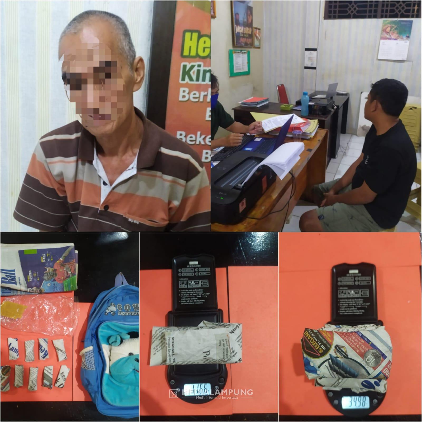 Polres Lampura Ringkus Dua Tersangka Pengedar Ganja